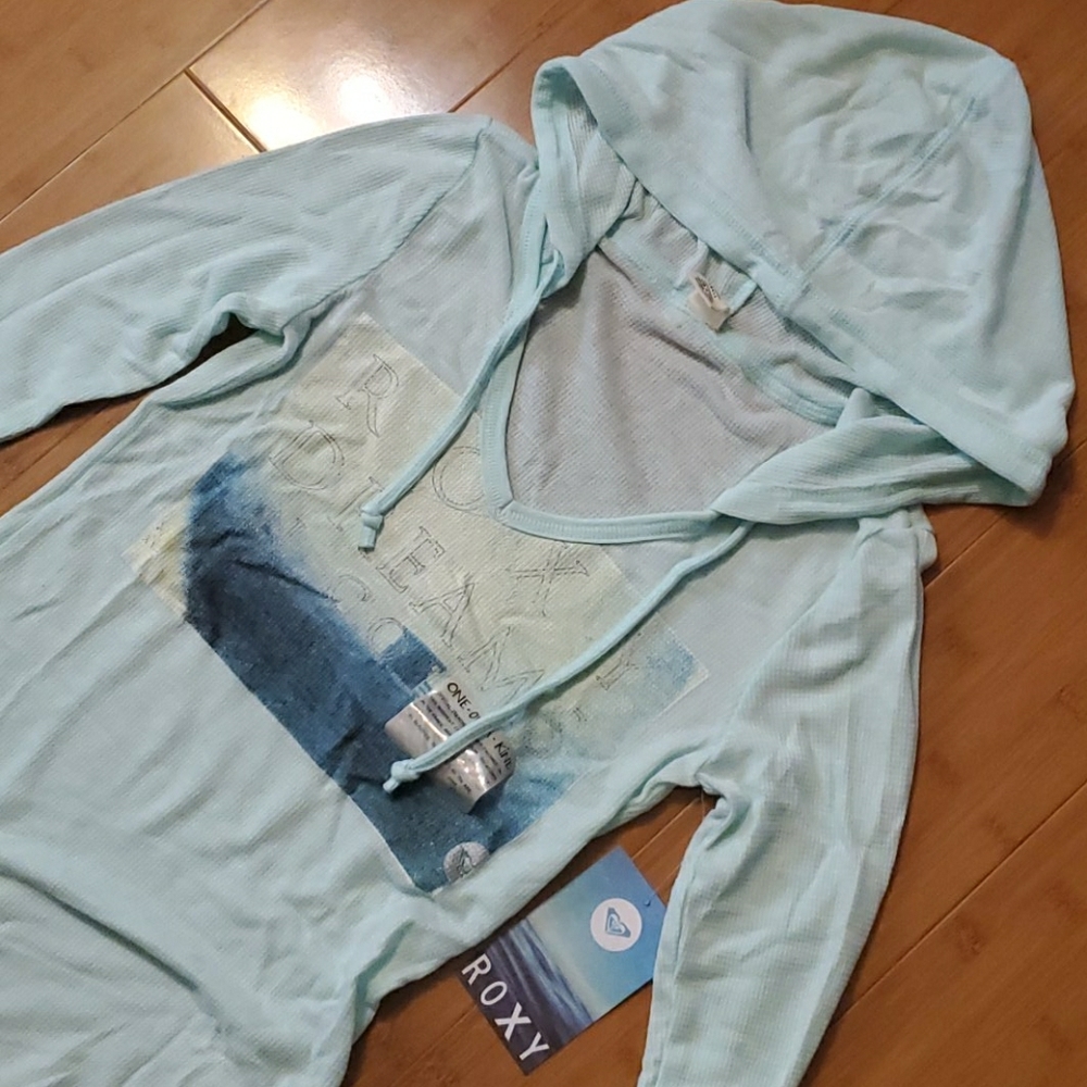 NEW Thin Roxy Women's Hooded Thermal Size Small